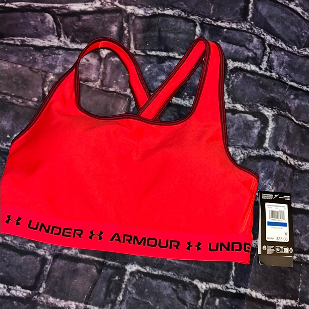 BNWT Under Armour Red Sports Bra